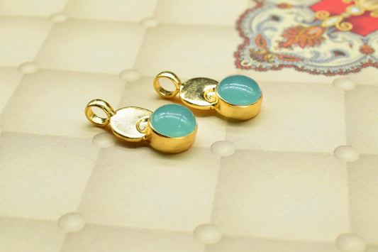 Aqua Chalcedony Pendant,Aqua Quartz Pendant,Gemstone Pendant jewelry,Handmade Pendant,Brass Pendant Charm,statement pendant,bridesmaids gift