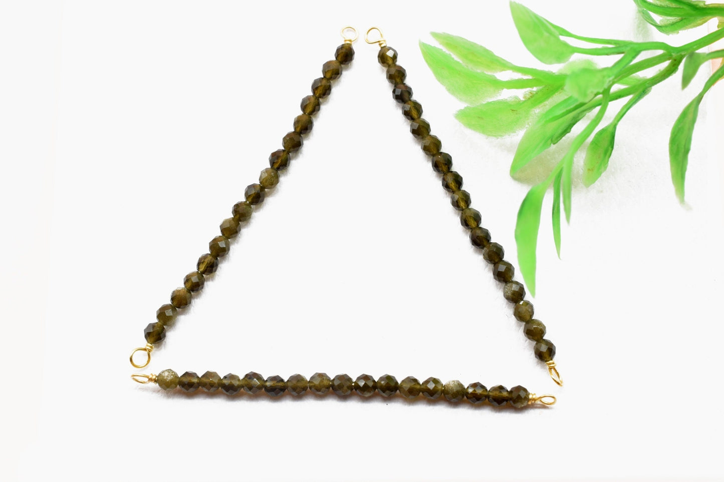 Cat's Eye Beaded Bar Pendant,Necklace Connector,Wire Wrap Pendant,Cats Eye Bar Necklace,Bridal Jewelry,Dainty Necklace,Gemstone Bar Necklace