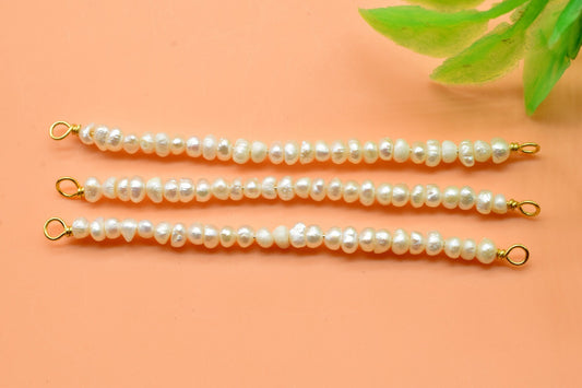 Fresh Water Pearl Bar Pendant,Delicate Pearl Choker,Real Pearl Jewelry,Bridesmaid Pendant,June Birthstone,necklace connector pendant,momGift