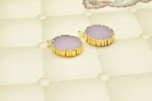 Rose Chalcedony Oval Shape Pendants,Handmade Cabechon Pendant Charm necklace,Gemstone Single Bail Connector,Rose Quartz Pendant Jewelry Gift