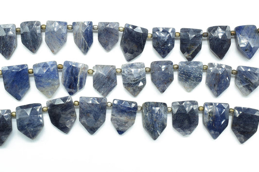 Natural Sodalite Pentagon Shape Briolettes,Blue Gemstone Faceted Beads,Sodalite Bead strand,Micro faceted Beads,Sodalite strand jewelry Gift