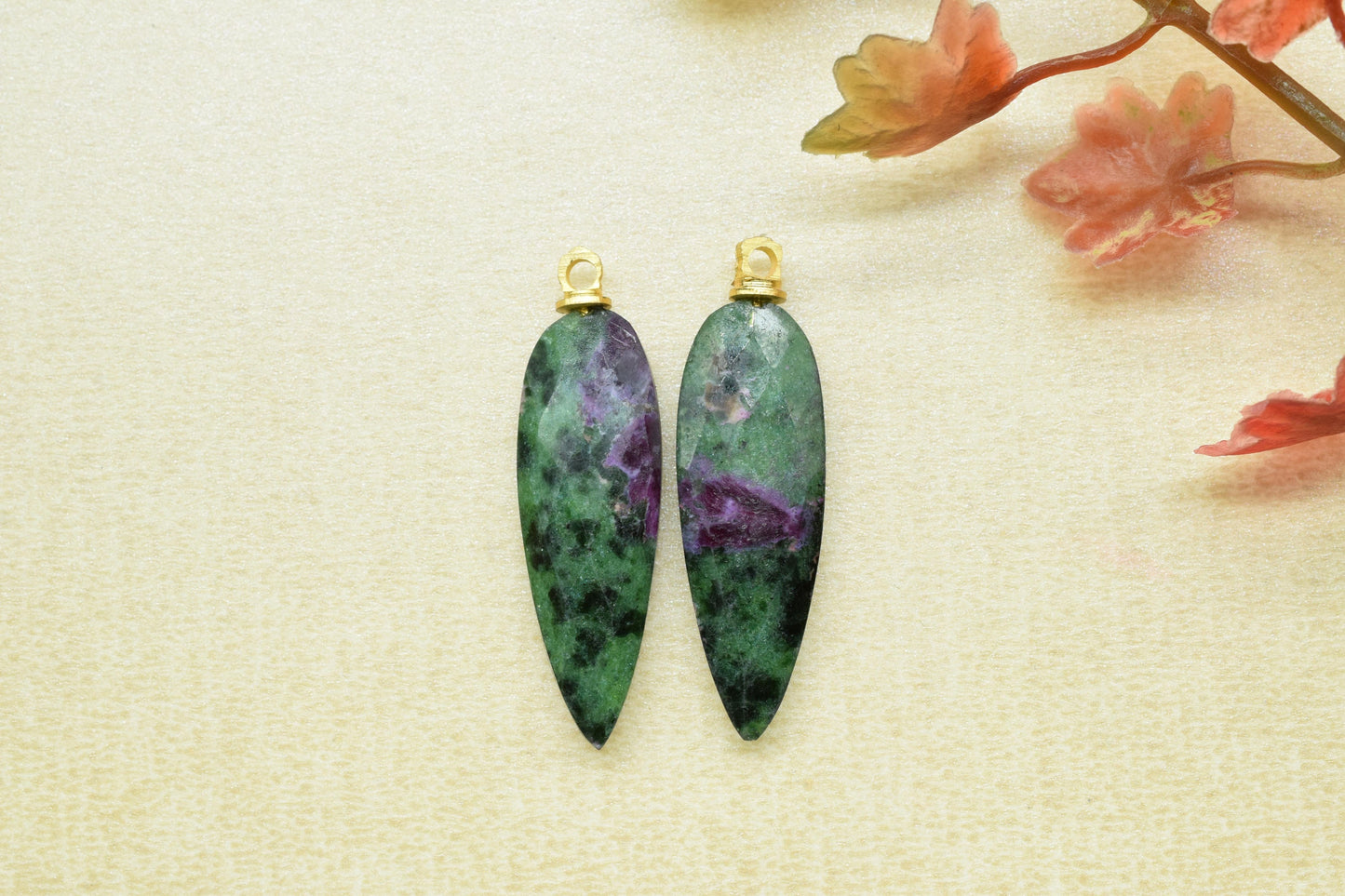 Long Briolettes Pendant Charm,Craft Supplies,Gemstone Teardrop Pendant,Beads Jewelry,Single Bail Connector,Findings Station Bezel Link,Gift