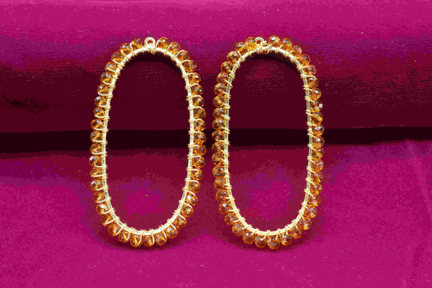 Citrine beads Finding Connector,Oval Pendant Component,Handmade Connector,Finding Necklace,Beaded Finding Component,Citrine Quartz jewelry