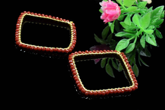 Natural Ruby Beaded Earring Connector,Gemstone Wire Wrapped Components,Dangle Earring Component,Finding Necklace,Pendant Jewelry Connector