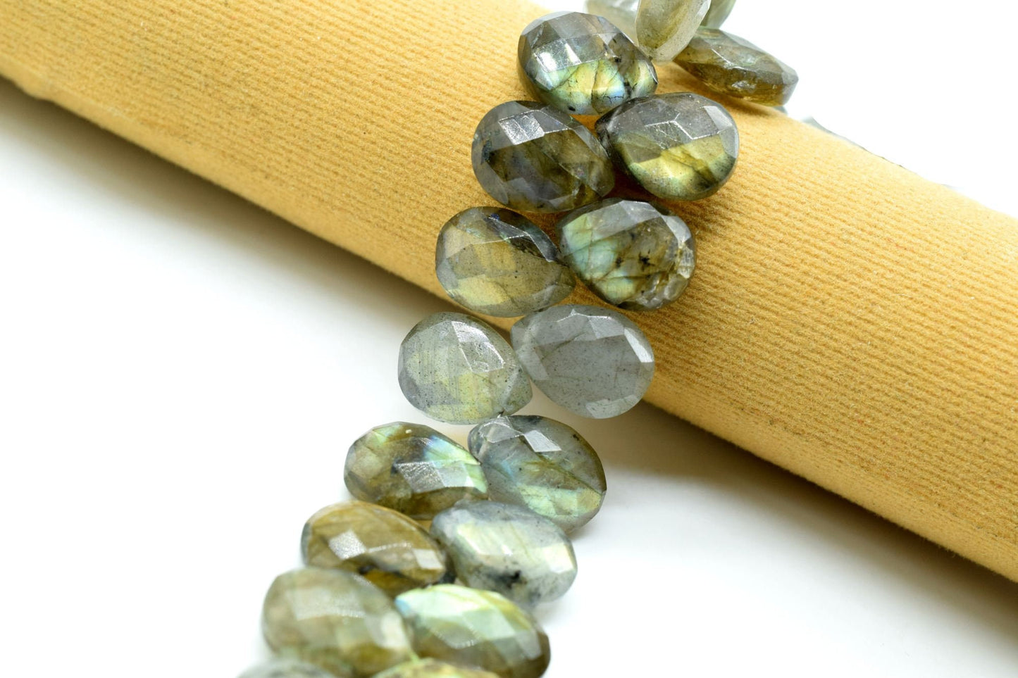 Labradorite 9x13mm Faceted Pear Briolettes,Labradorite Faceted Briolettes,Calibrated Gemstone, Labradorite Pear Briolette,wholesale beads