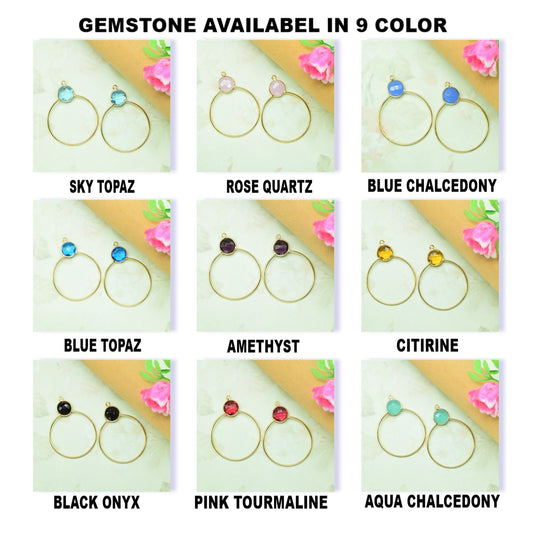 Components Round Bezel Pendants,Single bail Station Link,Craft Supplies,Handmade Beads Jewelry,Diy Components Earring,Findings Bezel Pendant
