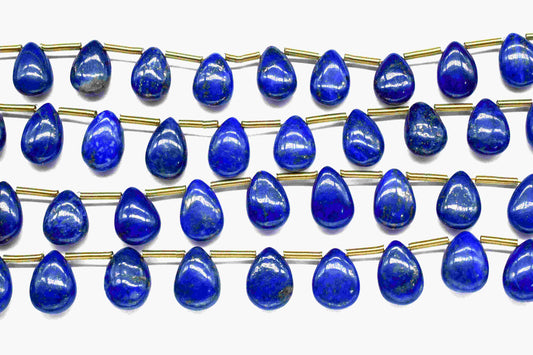 Lapis Lazuli Smooth 8x12mm To 9x12.5mm Pear Shape Briolettes,Lapis Gemstone Beads,10 Inch Strand,Teardrop Smooth Jewelry,Lapis Strand beads