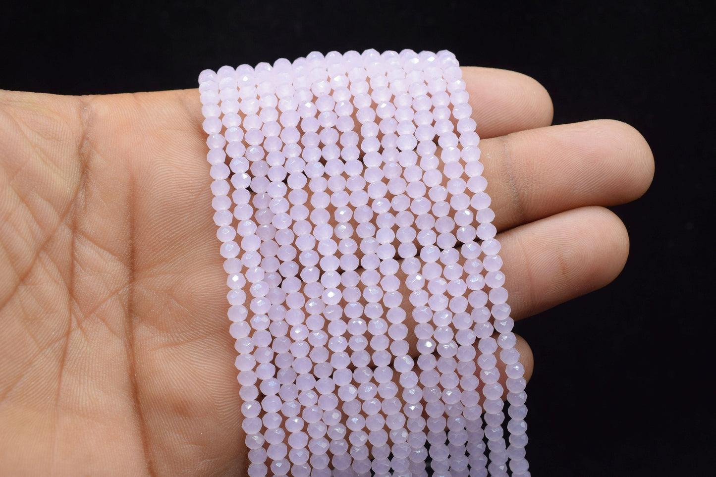 Rose Quartz 3.50mm Faceted Beads,Rose Quartz Jewelry Making beads,Pink Gemstone Wholesale Beads supplier,Rose Quartz Beads,craft supplies