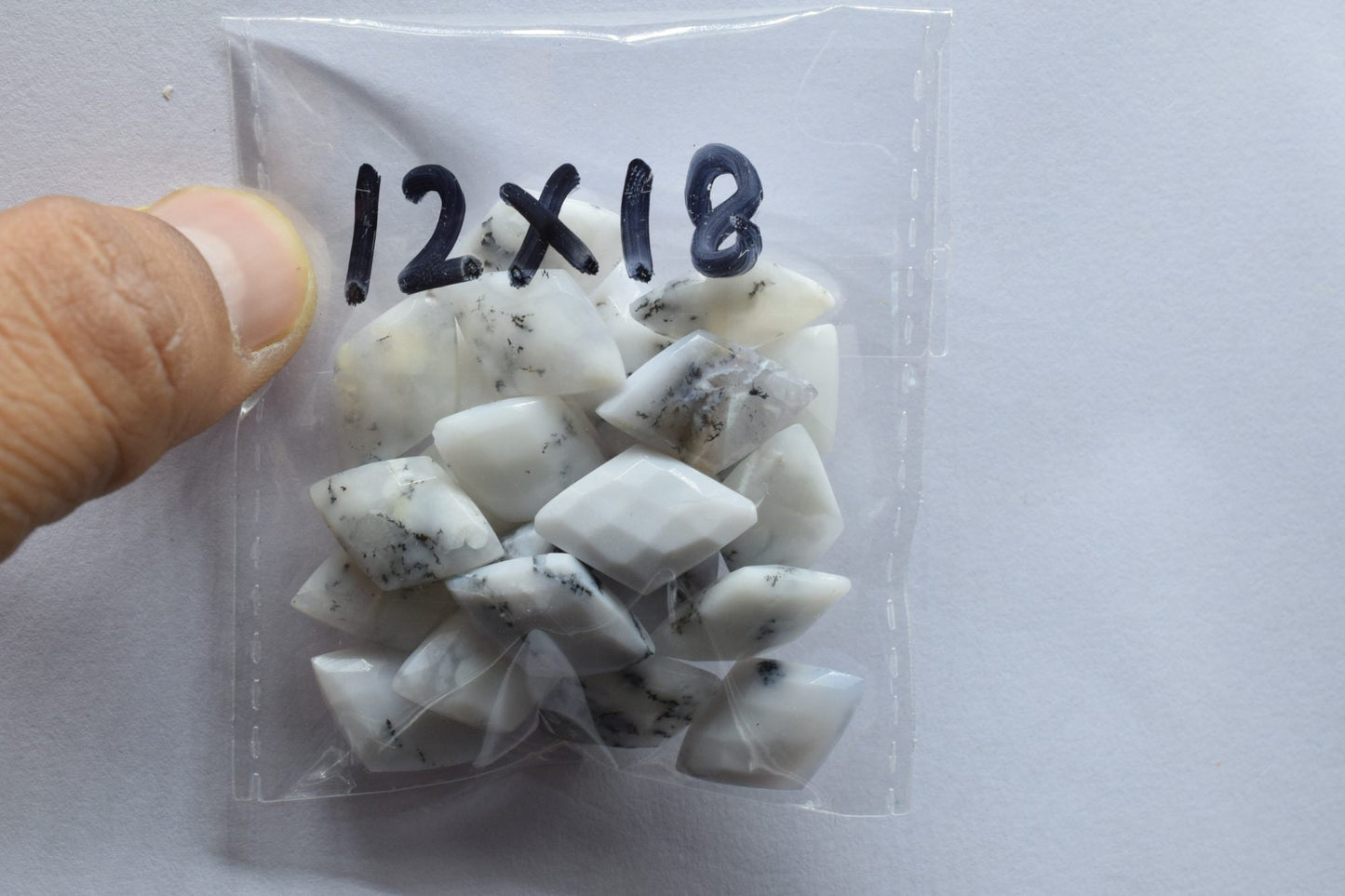 Dendrite Opal 12x18mm Faceted Diamond shape Briolettes,fancy briolette beads,Dendrite opal Beads,Natural Dendrite Opal Faceted stones