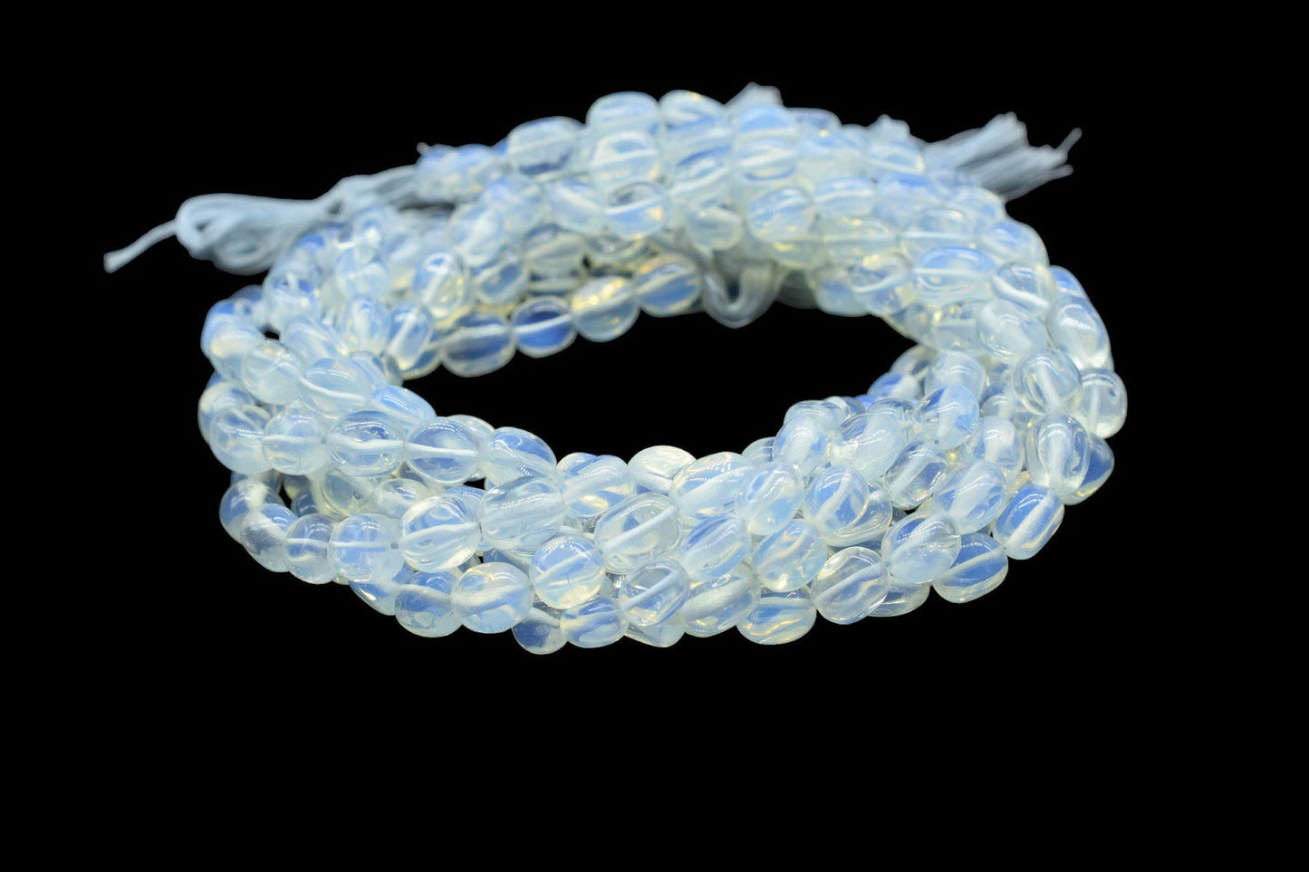 Opalite Smooth Oval Beads,Opalite Quartz Smooth Beads,Loose Beads for Jewelry Making,Opalite Plain Oval Beads,Opalite Smooth Nuggets Beads