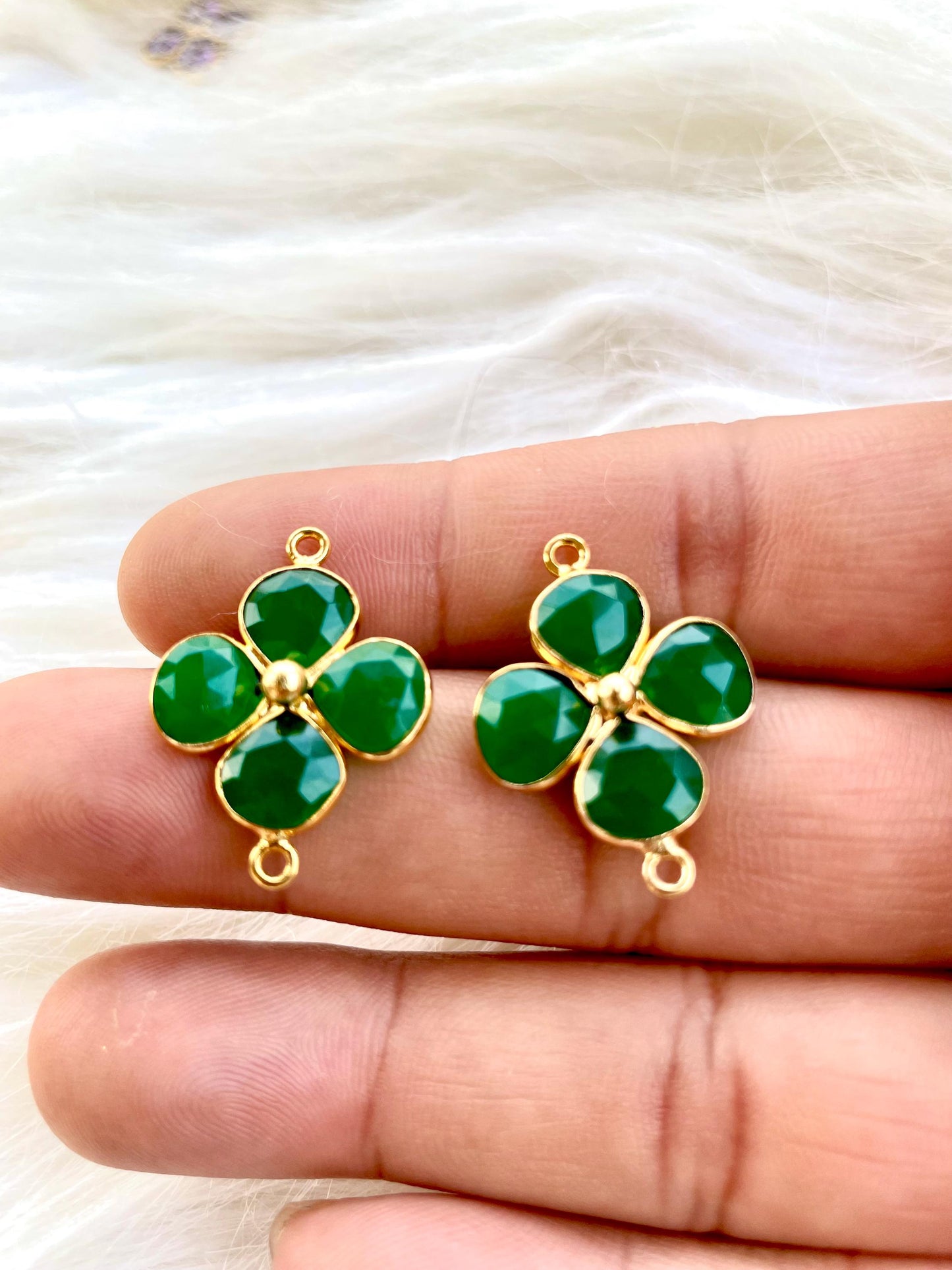 Green Onyx Heart Shape Pendant,jewelry Component,Double Loop connectors,Green Onyx Bezel ,Jewelry Making Supply,Onyx Bracelet Charms,P123