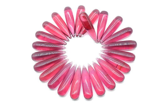 Pink Tourmaline Long drop 8x30mm smooth Briolettes,Smooth Pear Briolettes,Pink Tourmaline Tear Drops Briolette,Quartz Gemstone,Pink beads