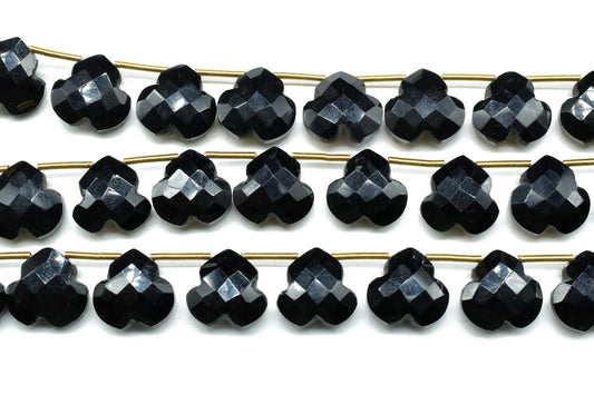Black Onyx Carving Gemstone briolettes,Fancy Stars Briolette Beads, Carved Drill Star Briolette,Onyx Carved Faceted Briolette Heart Gemstone