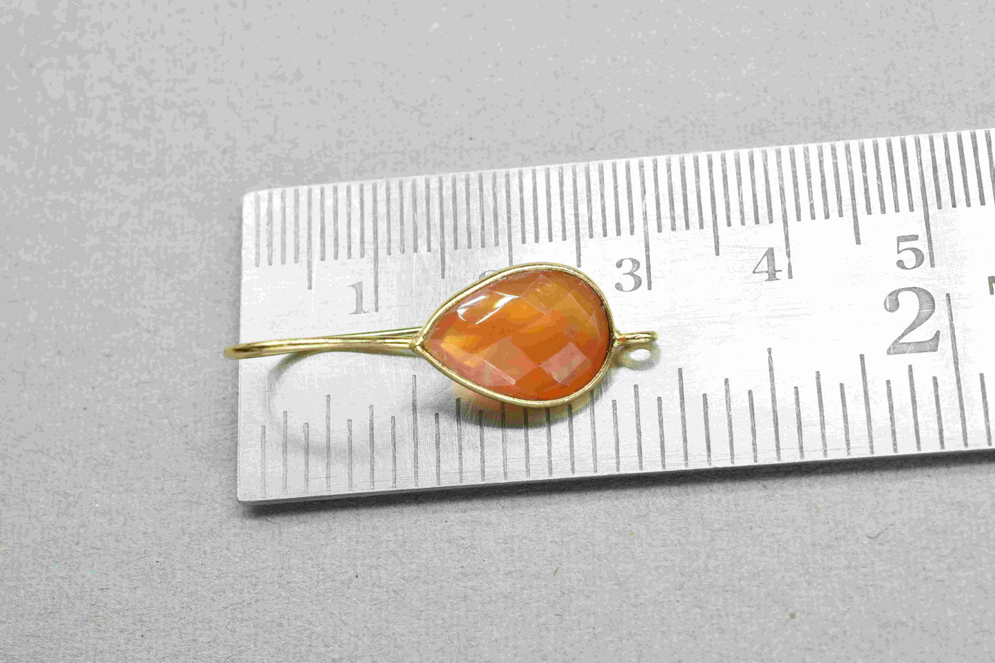 Carnelian 9x13mm Teardrop Shape Connector,Gemstone Component Earring,Carnelian Bezels Charms,Gold Plating Component,Carnelian jewelry, Gift