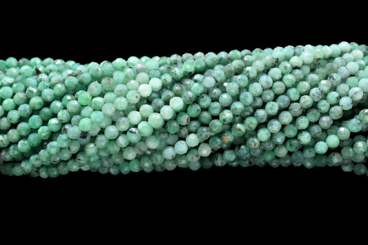 Natural Emerald Shaded Faceted Beads,Gemstone Bead Strand,Emerald Shaded Beads,Emerald Micro faceted beads,precious Strand Beads,