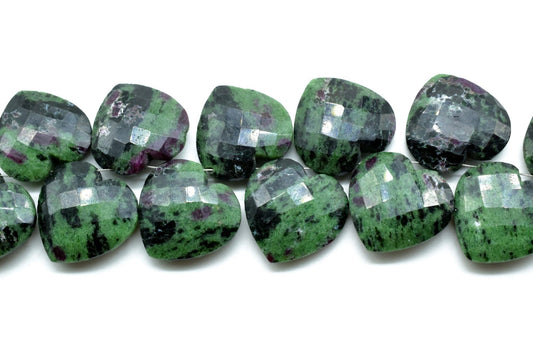 Natural Ruby Zoisite 20mm heart shape carved Briolettes,,Gemstone Briolettes,Ruby Zoisite Carved Briolettes,Ruby Zoisite Carved Briolette