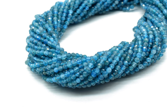 Neon Apatite Rondelle Gemstone Beads,3 mm 13 Inches Strand Bead,Apatite faceted beads,Jewelry Making beads,AAA Quality beads,Gemstone Beads