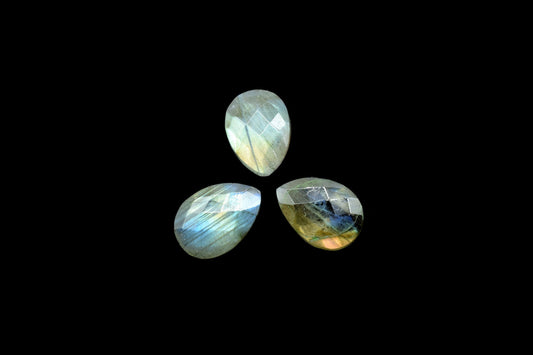 Labradorite Faceted Pear Shape Briolettes,10x14mm Labradorite Pear Shape Beads,Quality gems for Jewellery,Labradorite Faceted Teardrop Beads