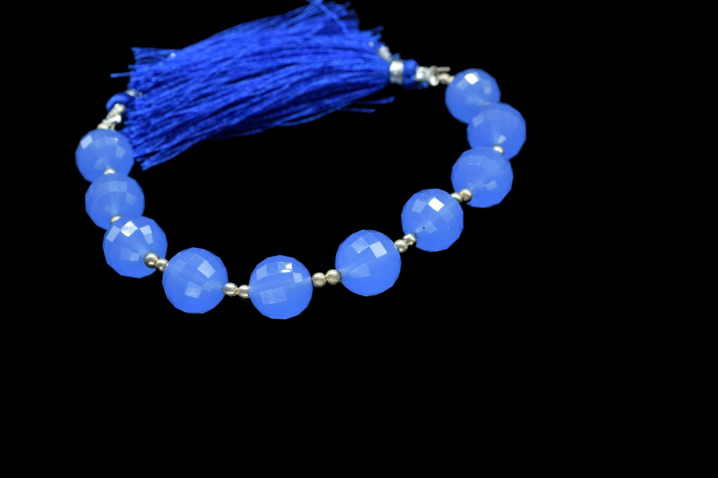 BLUE chalcedony 10mm Faceted Round balls,gemstone,Faceted round,,Natural Chalcedony Semi Precious Bead,round balls beads,handmade balls bead