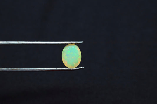 Natural Ethiopian Welo Opal 8x10mm Oval Faceted,Jewelry Making Fire Opal,Ethiopian Opal Calibrated Loose Gemstone,Ethiopian Opal Faceted,
