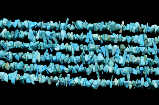 Turquoise Chip Beads Strand,Turquoise Gemstone Strands, Free form Nugget Chips, Chip Bead Strands, Handcrafted Beads, Jewelry making Supply