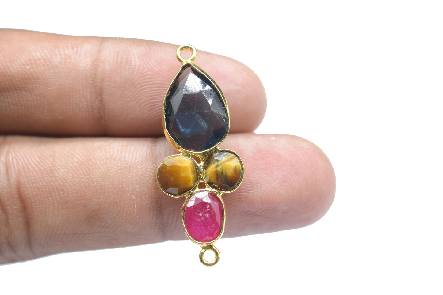 Multi Gemstone Component/Faceted Cut Stones/Earring Component/Gemstone Pendant/Jewelery Making/Dangle Earring/Wholesale Jewelry Supply