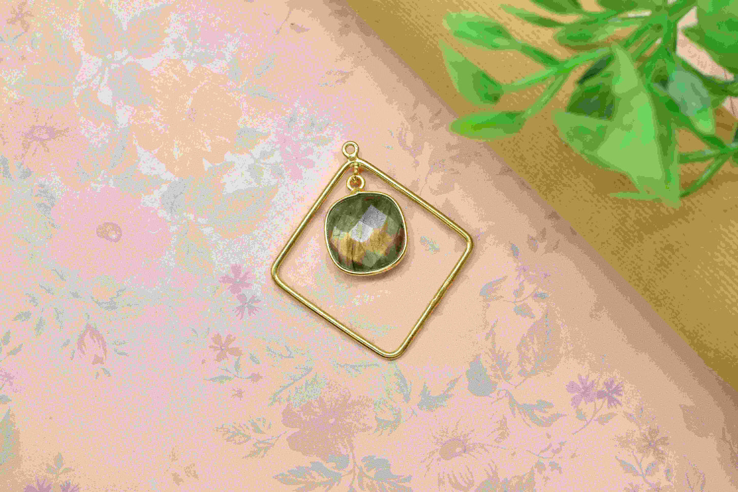 Square Bezel Pendant Connectors,Gemstone Craft Supply,Handmade Square Beads Jewelry,Components Earrings,Station Finding Link,Statement Gift