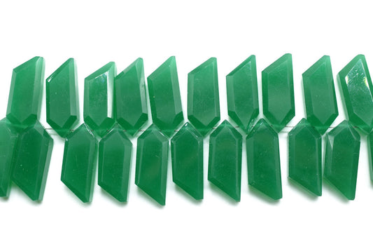 Green Onyx Fancy shape briolette,Green Onyx Briolettes,Green Onyx faceted bead,Gemstone Briolette,jewelry making supplies,Green Onyx stones