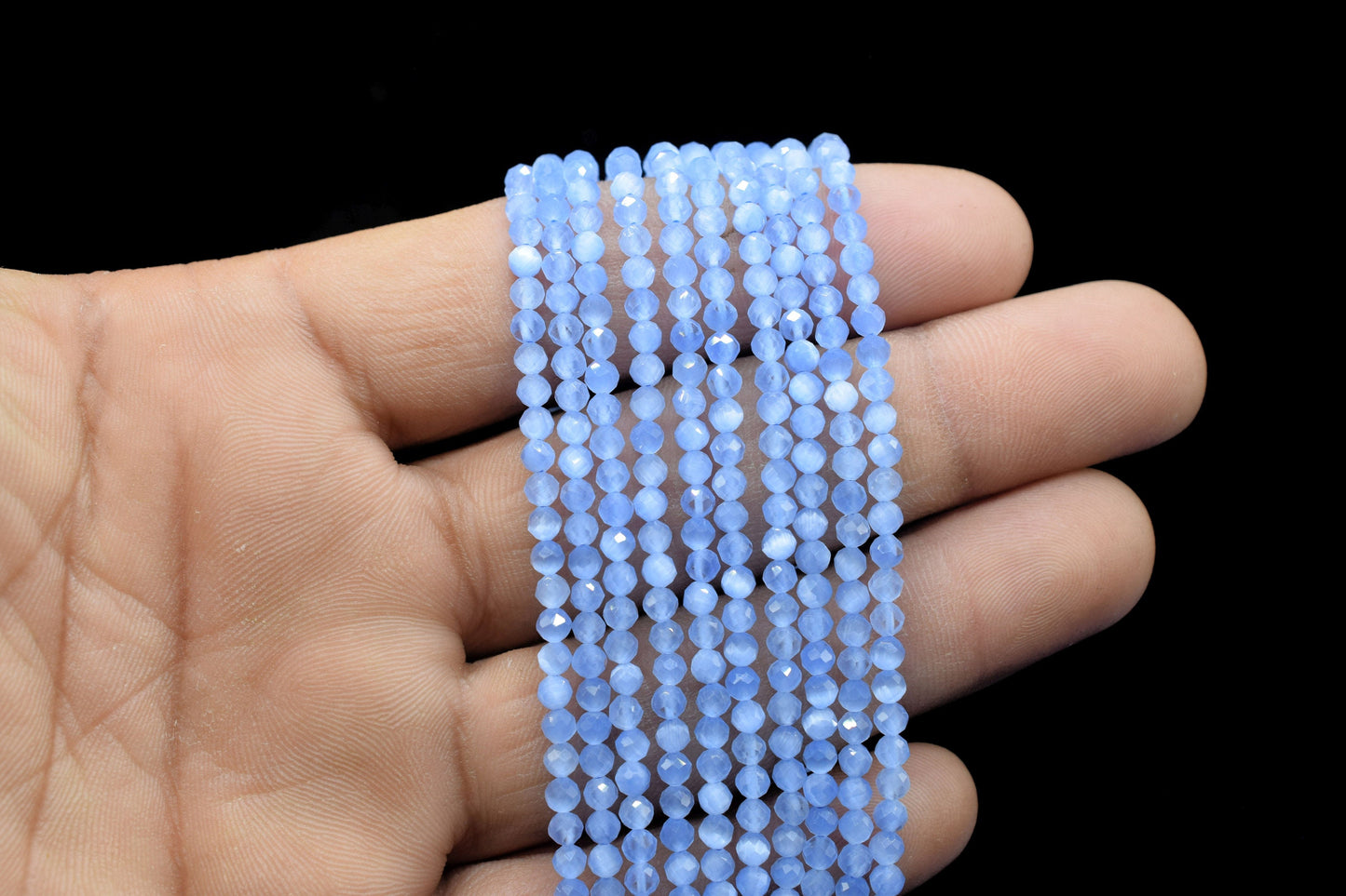Tanzanite AAA Faceted beads/Tanzanite Stone Beads/Rondelle Beads/Jewerly Making Beads/Micro Cut Beads/Loose Gemstone Beads/Wholesale Bead