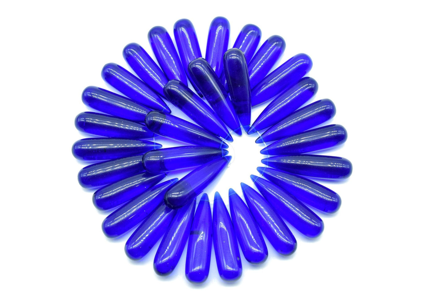 Blue Sapphire Long drop 8x30mm smooth Briolettes,Smooth Pear Briolettes,Saphhire Tear Drops Briolette,Quartz Gemstone,Blue Sapphire beads