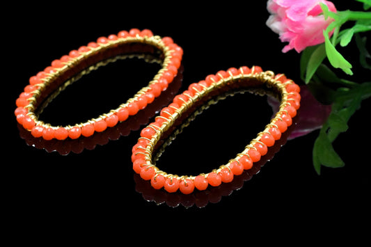 Carnelian Wire Wrapped Connector,Oval Pendant Component,Carnelian Handmade link,Beaded Hoop Finding Component,Carnelian Pendant Jewelry,Gift