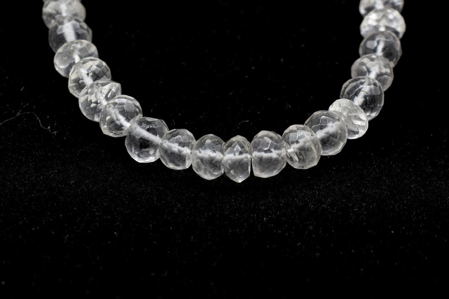 Natural Crystal 5mm faceted Rondelle Beads,Crystal beads,Jewelry Making beads Craft,Crystal Gemstone Bead,Crystal fine beads,Crystal jewelry