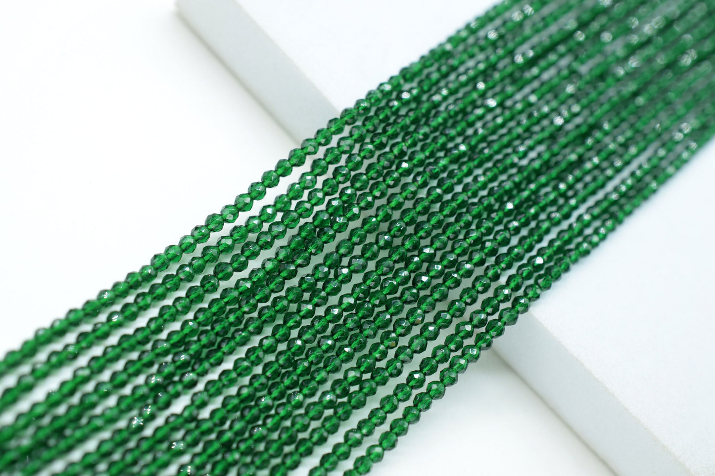 Green Onyx Faceted Beads/Beads Strand/Jewerly Making Beads/2mm Green Beads Strand/Loose Gemstone Beads/Rondelle Beads/Amethyst Strand