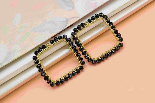 Pink Amethyst Wire Wrapped Dangle Connector,Beaded Earring Connector,Gemstone Component,Handmade Earring,Finding Necklace Component Jewelry,