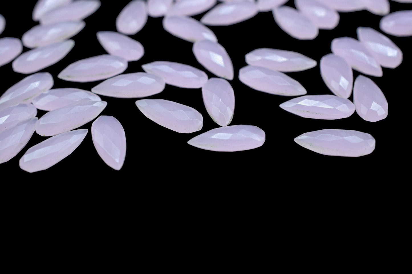 Rose Quartz Pear Shape Briolette/Handmade Jewelry/Jewelry making Stone/Faceted Stone/Gemstone Beads/8x20mm Beads/Rose Quartz Stone/Gift