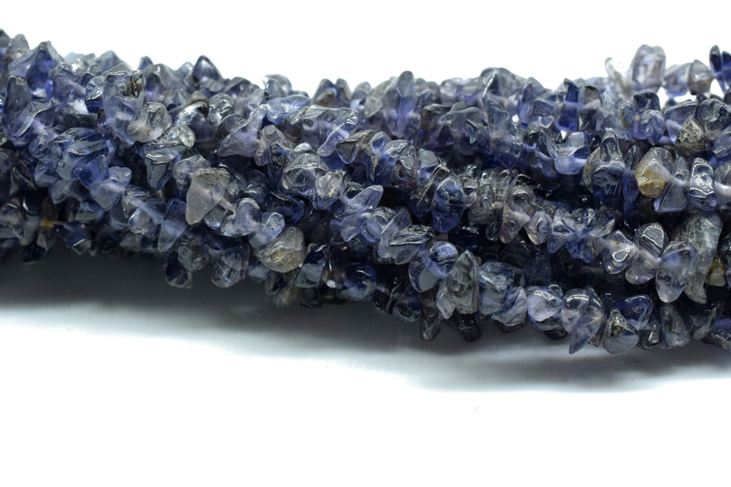 Natural Iolite Chip Beads Strand,Gemstone Chips,Jewelry Making Supply,Beading Supplies,Smooth Raw Gemstone Nuggets Chips,Iolite Uncut Beads