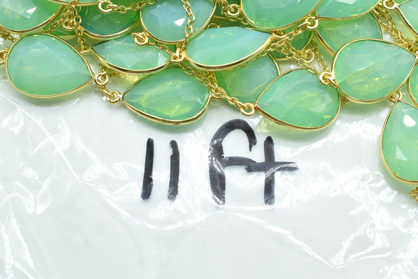 Chrysoprase Bezel Chain I Handmade Bezel Link Chain I Gold Plated Bezel Link Chain I Brass Gold Overlay Chain,Sold By Foot,Necklace Chains