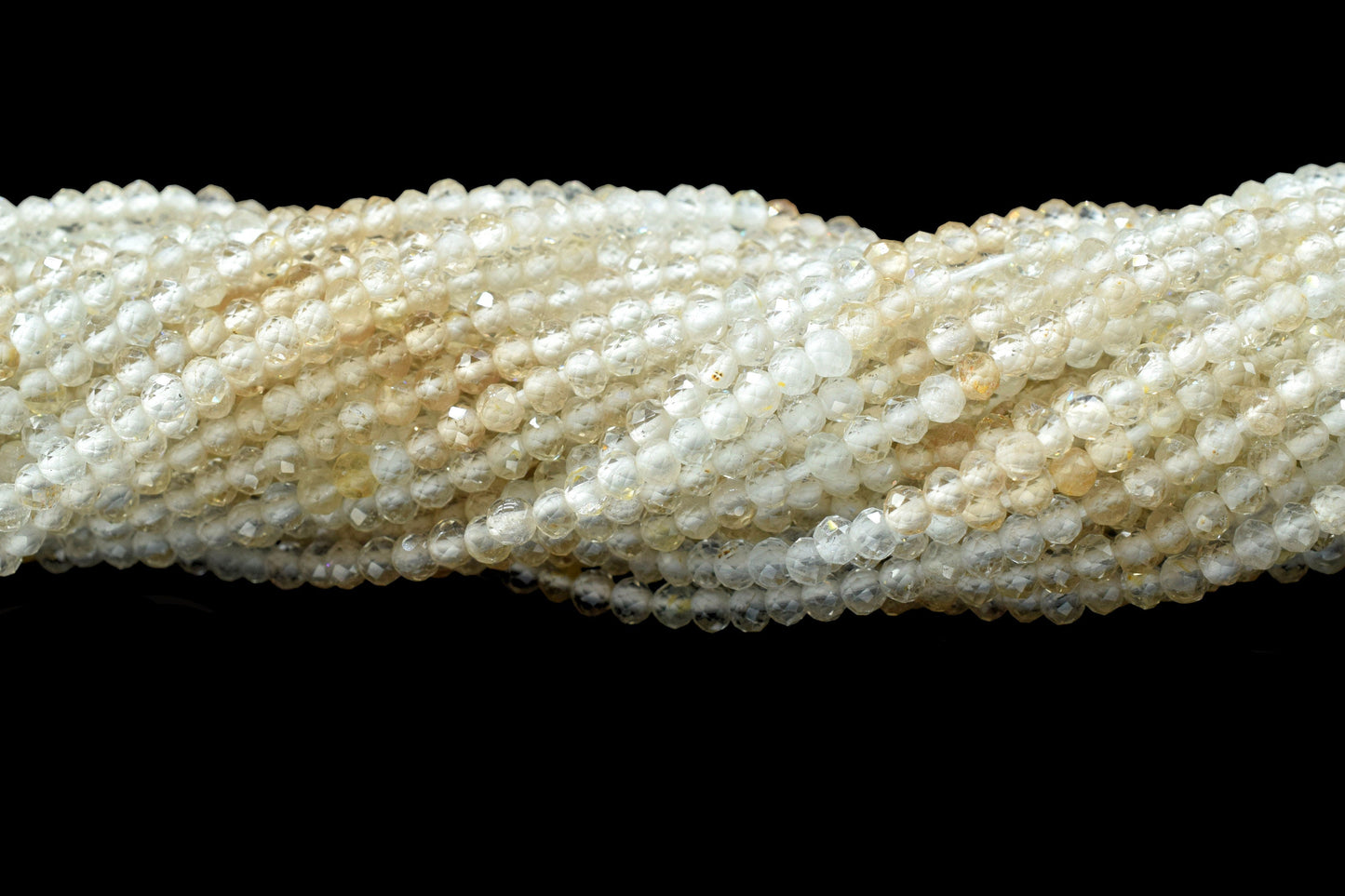 Citrine Faceted Rondelle Beads,3mm Rondelle Beads,Shaded Citrine Beads,Micro faceted beads,Gemstone Beads Jewelry Making supply,Gift For Her