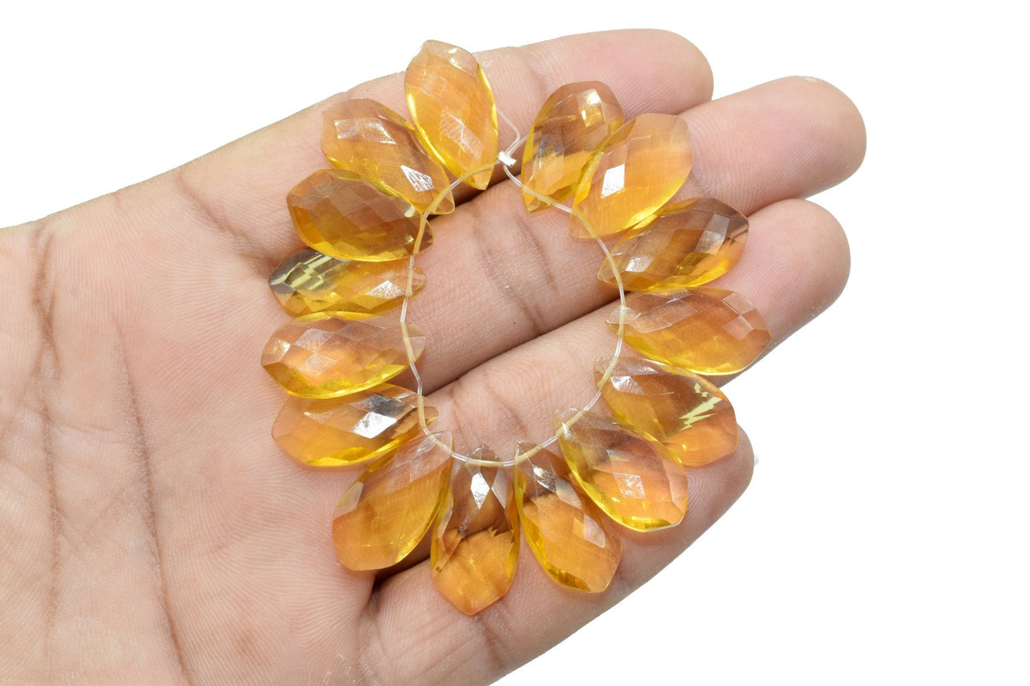 Citrine 10x20mm Faceted Pear Shape Briolette,Citrine Briolette 10 Pc pack,Superb Item at Low Price,Citrine Finest Quality Briolettes,Citrine