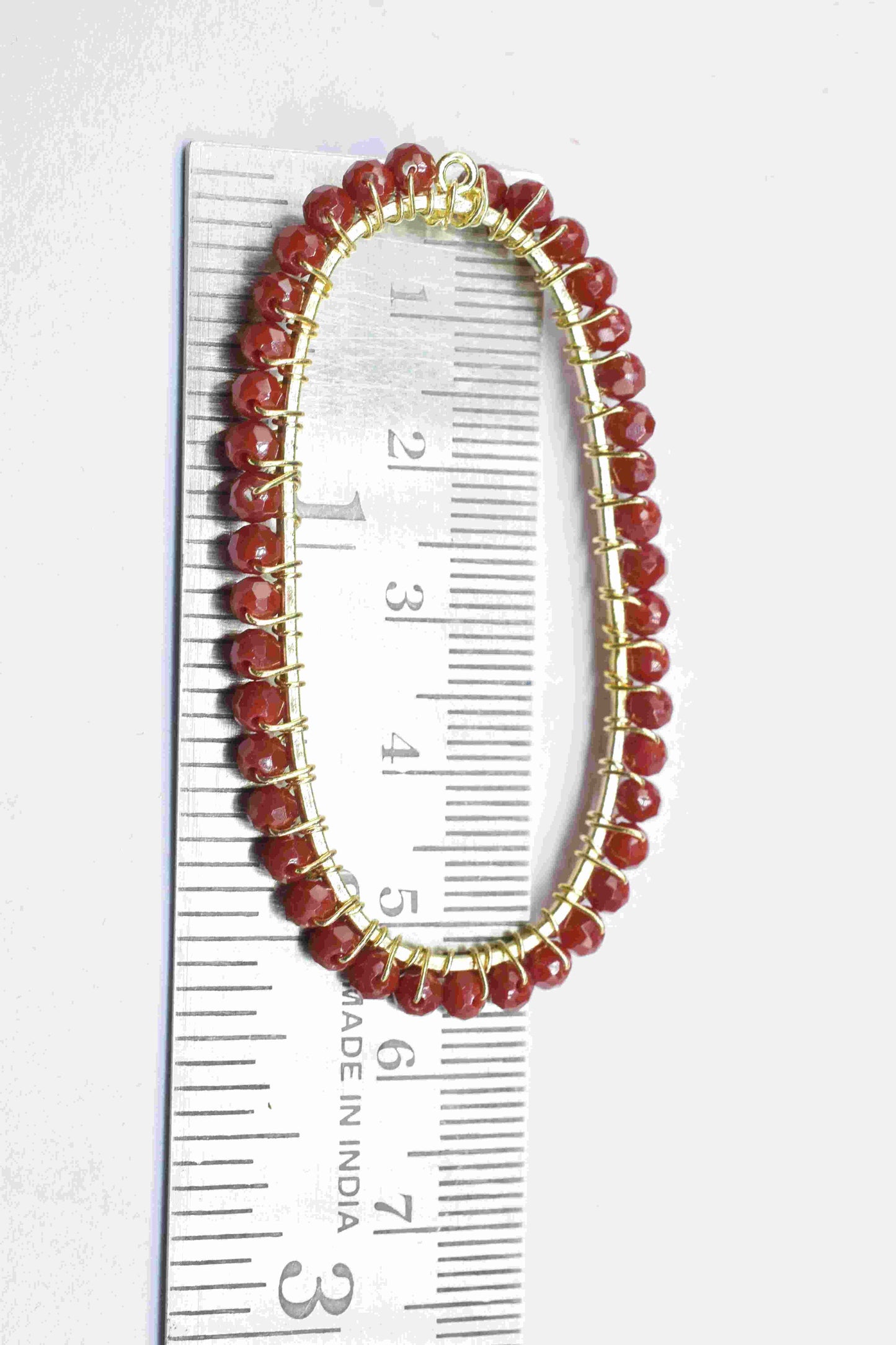 Natural Ruby Connectors, Ruby Wire Wrapped Jewelry, Beaded Findings Component,Oval Shape Earring Jewelry,Oval Pendant Components,Ruby Beaded