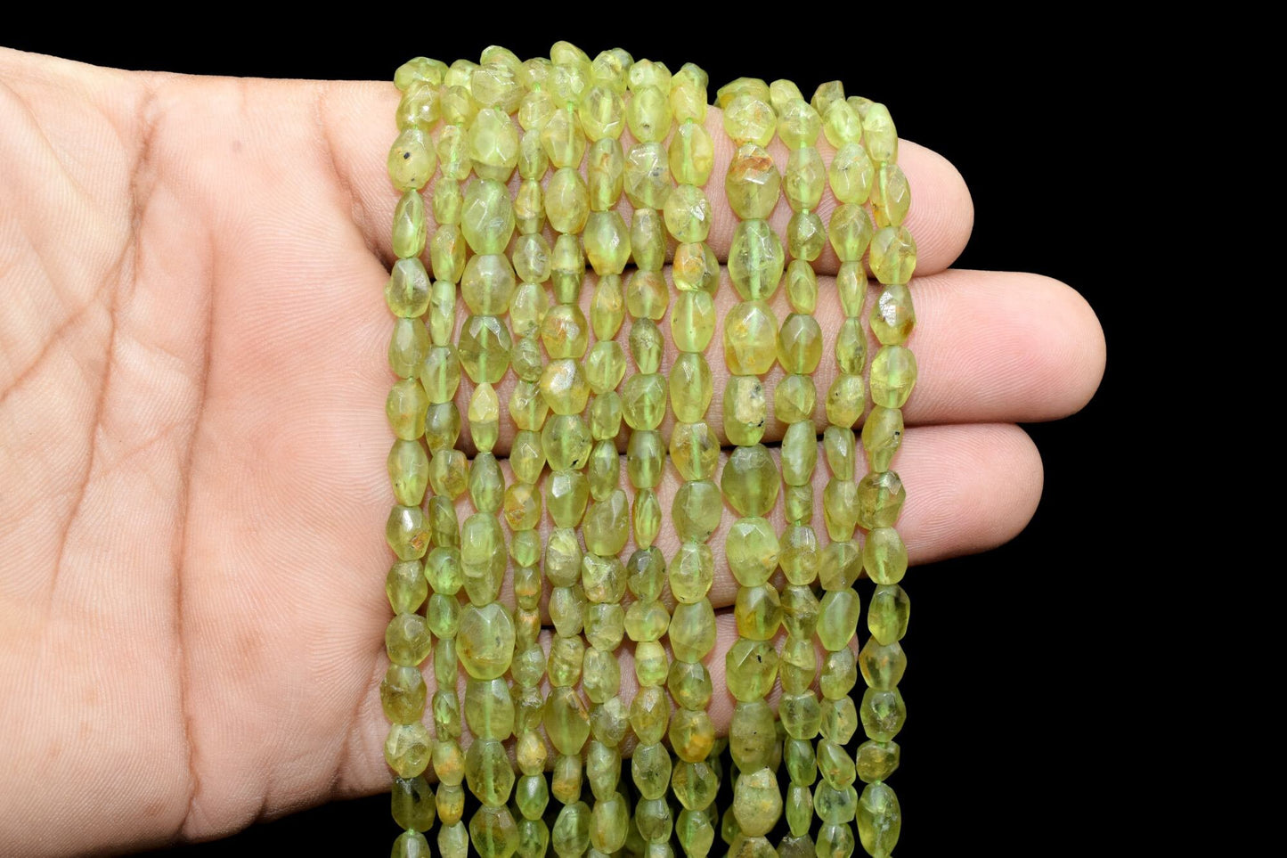 Natural Rare Green Peridot Faceted Oval Shape Beads Peridot Oval Beads Jewelry Making Oval Beads,Full 13 inch strand,Peridot Oval Beads
