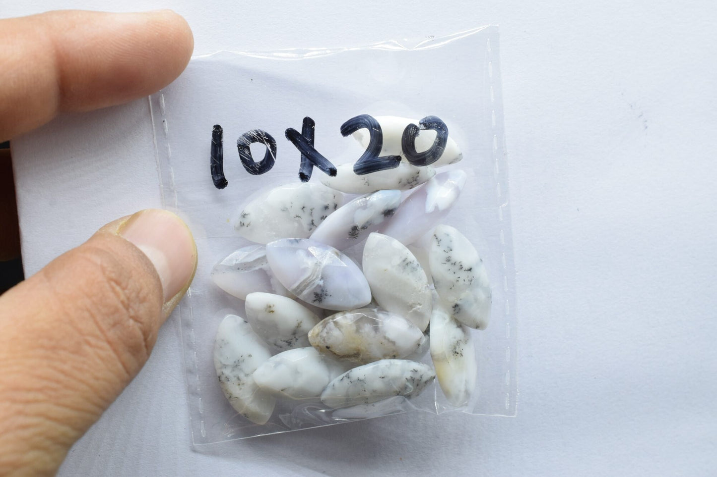 Dendrite Opal 10x20mm Marquise shape Faceted Hand Cut Gemstone Briolette,Marquise Shape Briolette - Loose Gemstone -,gemstone briolettes