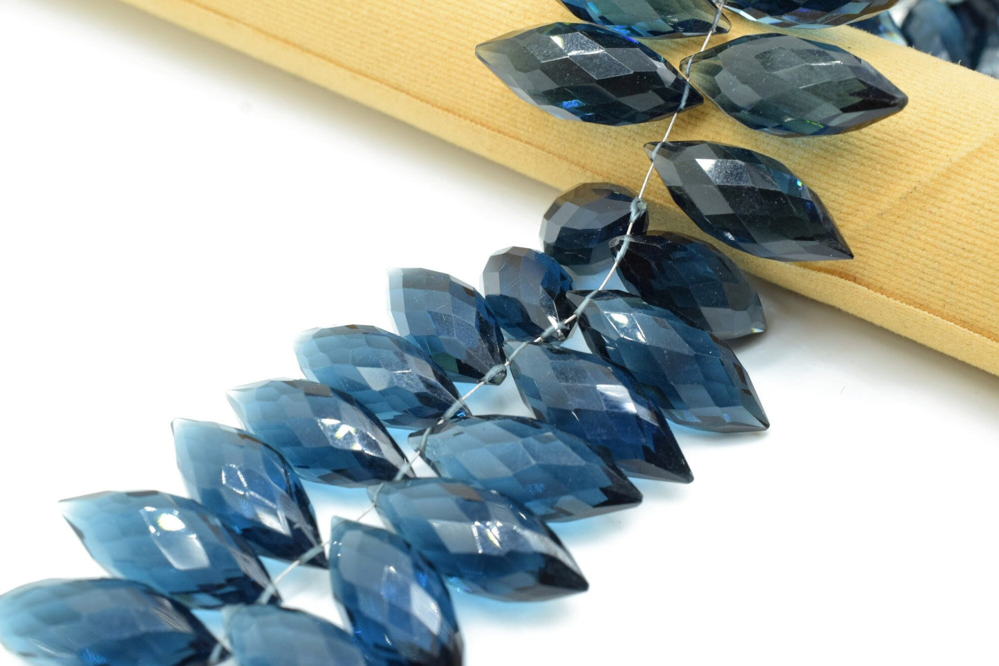 Natural Kyanite 10x25mm dew drope faceted beads,Kyanite Briolettes,AAA Quality Drops,Kyanite Dew Drop,Faceted Dew Drop,Dew Drop Briolettes