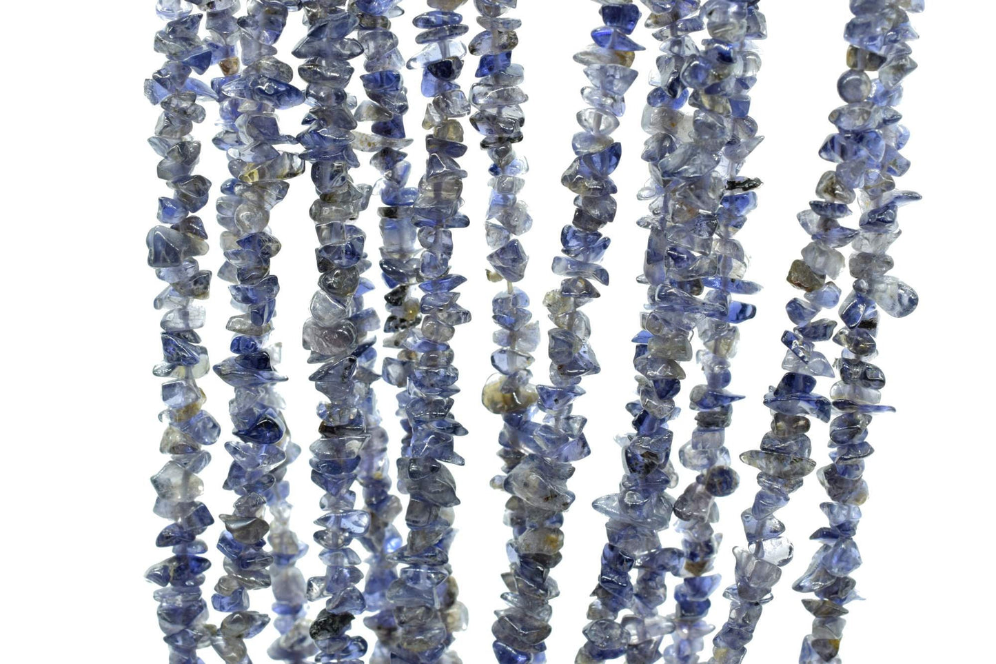 Natural Iolite Chip Beads Strand,Gemstone Chips,Jewelry Making Supply,Beading Supplies,Smooth Raw Gemstone Nuggets Chips,Iolite Uncut Beads