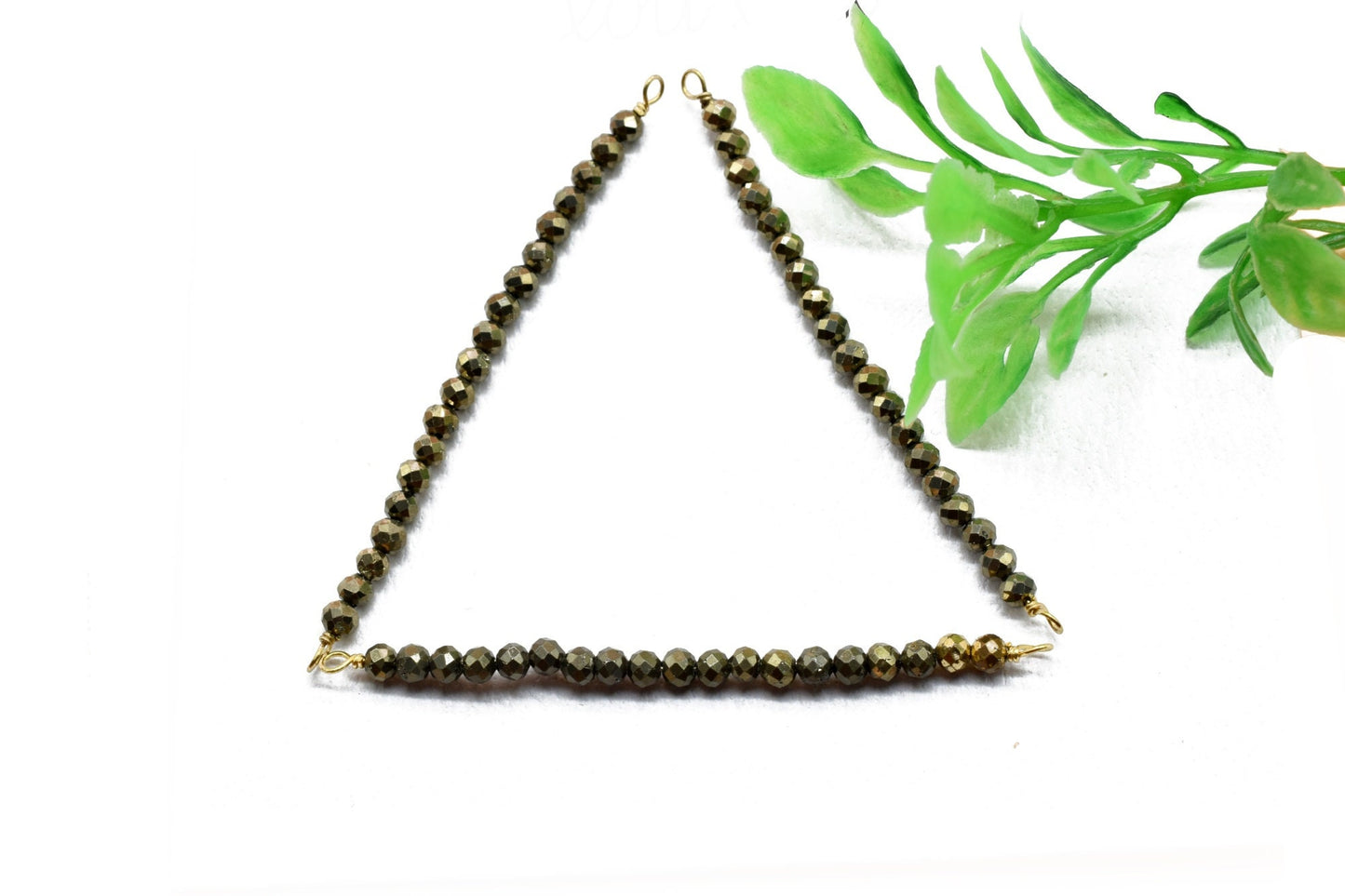 Dainty pyrite pendant,Beaded bar necklace,Minimalist jewelry,Nacklace Connector,Gemstone Bar Pendant,Simple Pendant Necklace,Mom's Gift,