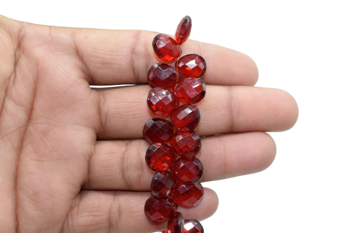 Garnet 10x14mm Faceted Pear Shape Briolettes,Natural Garnet Faceted Beads,jewelry making Beads,Pear Shape Briolettes,Garnet Gemstone Beads