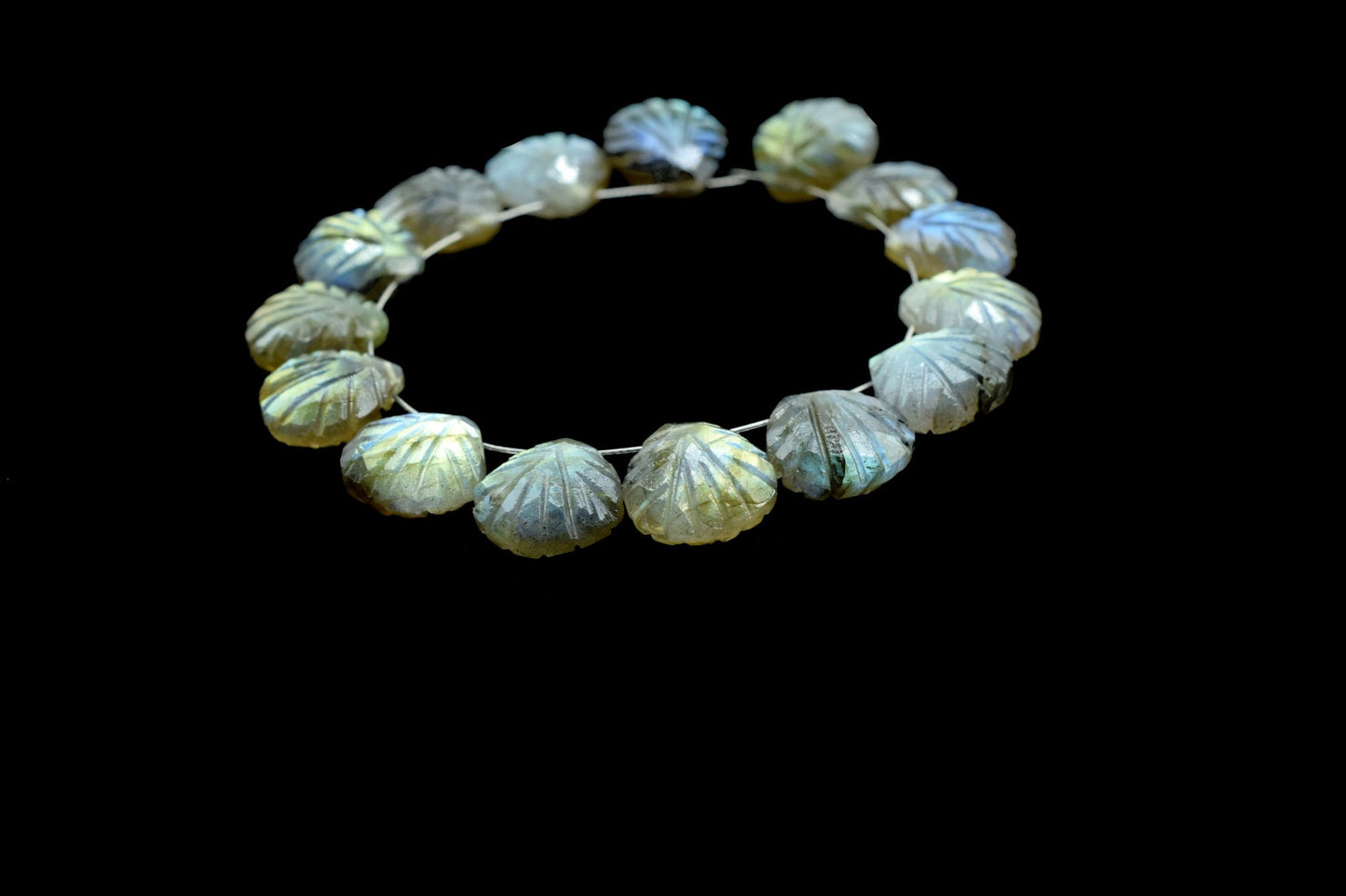 Labradorite 12mm Carved Heart Shape Briolette Beads, Carved Gemstone Beads,Labradorite Carved Faceted Beads,Wholesale Price Beads,Jewelry