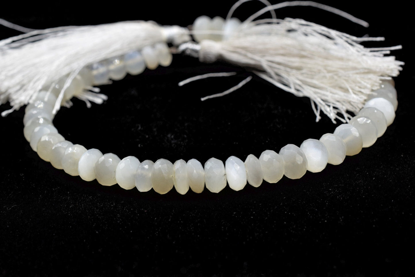 White Moonstone 6mm faceted Rondelle Beads,Moonstone beads,Jewelry Making beads Craft,Moonstone Gemstone Bead,Moonstone fine beads, jewelry