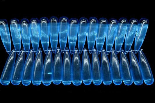 London Blue topaz Long drop 8x30mm smooth Briolettes,Blue topaz Briolette,Tear Drop Briolettes,jewelry supplies,Blue topaz drops,Topaz bead