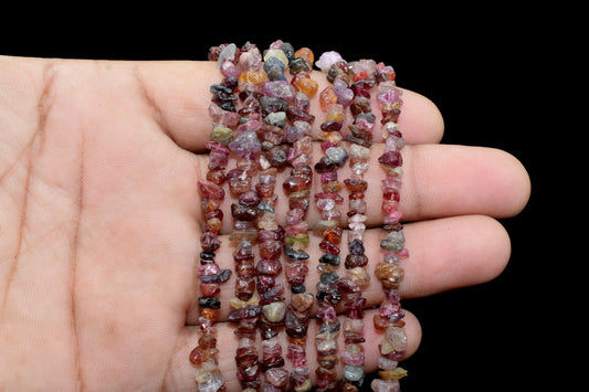 Multi Tourmaline Chip Beads Strand,Natural Multi Tourmaline Chips Beads,Uncut Chip Bead,3-6 MM,Polished Bead,Smooth Tourmaline Chip Gemstone